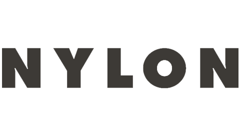 The logo of NYLON magazine in black and white.
