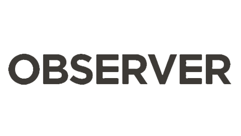 Bold text stating "I AM THE OBSERVER" on a dark background.
