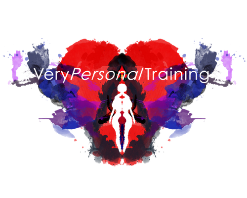 A colorful butterfly with red, purple, blue, and black watercolor wings, with the text 'Every Person / Training' overlaid across the middle.