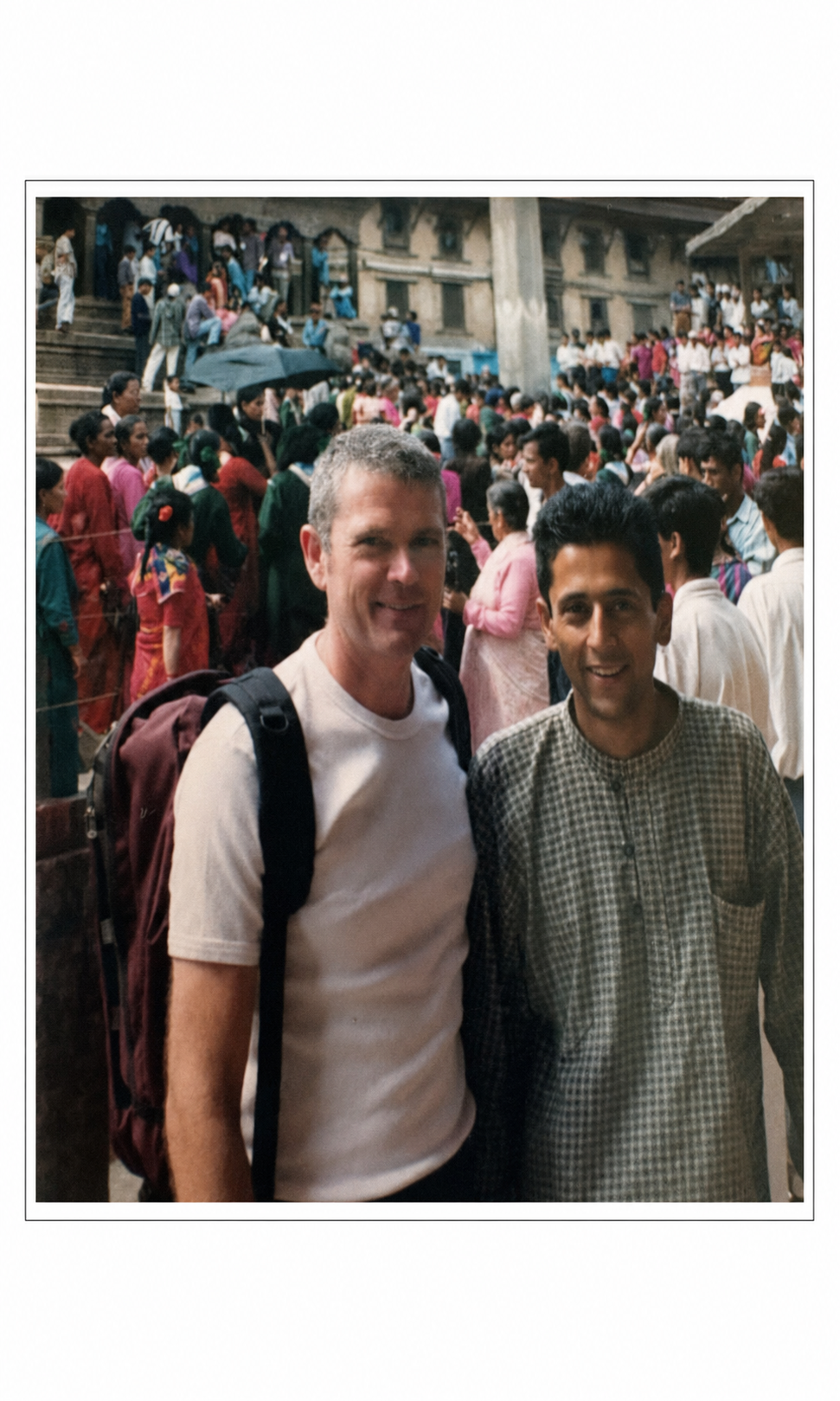 Robert Baldwin and Rajiv Kafle together in Kathmandu in 2000.