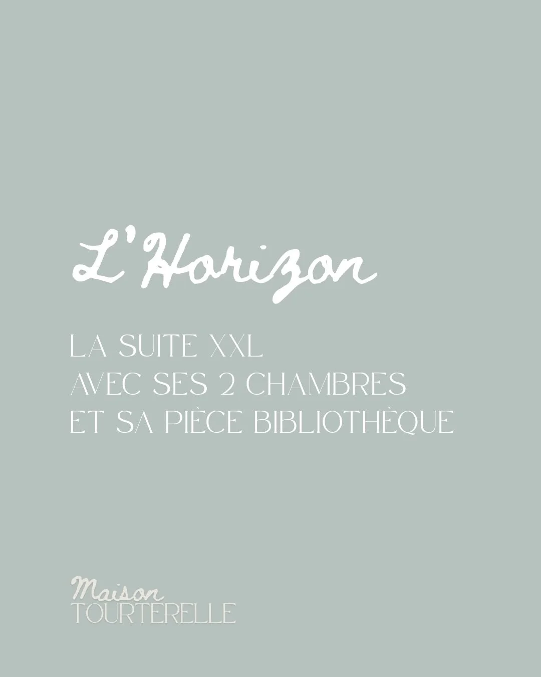 Deux chambres. Un salon biblioth&egrave;que. Une salle de bain. L&rsquo;acc&egrave;s &agrave; la v&eacute;randa et au jardin. Et cette lumi&egrave;re du matin qui annonce une belle journ&eacute;e.

L&rsquo;Horizon, c&rsquo;est la suite qu&rsquo;on ne