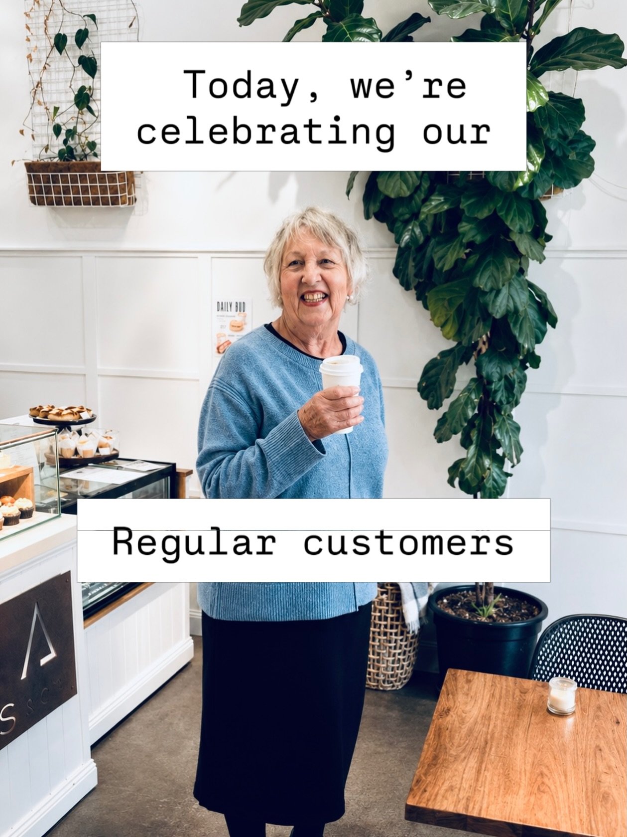 Yesterday&rsquo;s hidden letter was&hellip; C! 🎉

Did anyone guess it correctly?

Today, we&rsquo;re celebrating our Regular customers

The people who have become familiaR faces, fRiends, the people we look forwaRd to chatting with each day, and won