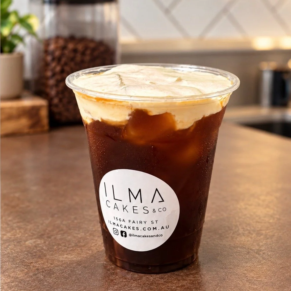 Coffee, but make it iced! ☀️🧊

Our iced long black topped with a smooth, creamy cold foam. Perfect for those warmer days when you still need your coffee fix!

Available in store at Ilma Cakes &amp; Co.

#ilmacakesco #warrnambool #warrnamboolcafe #ic