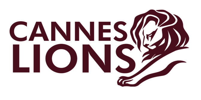 Logo featuring the words 'Cannes Lions' with an illustration of a lion to the right.