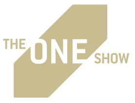 Logo for The One Show with beige and black design elements.