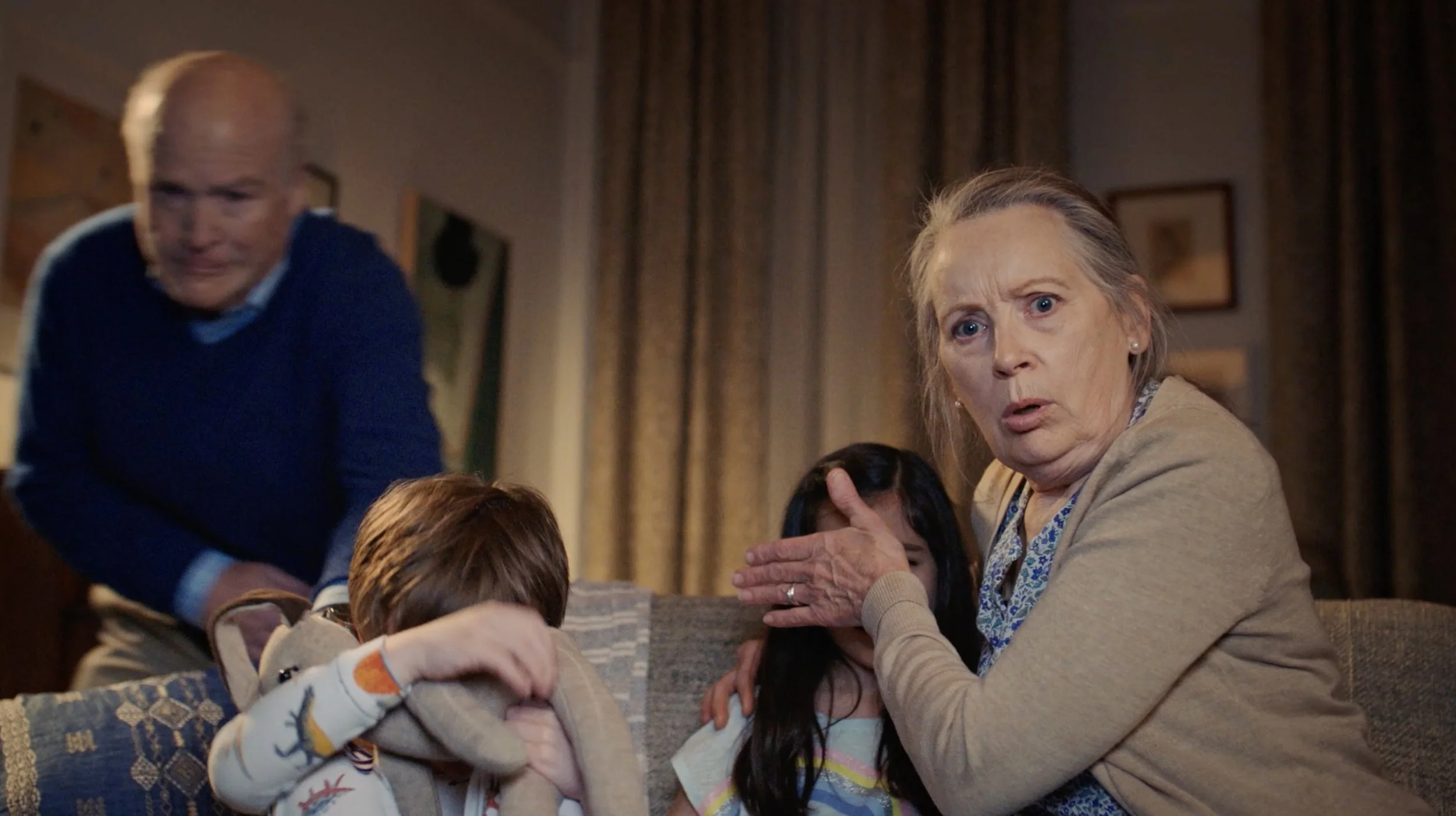kate catalinac katecatalinac ad advertising campaign idea cannes lions AT&T Fiber distortion accidental horror story TV commercial face static disturbing family shocked