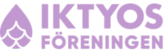 Logo of Ikytys Foreningin, featuring text in purple and white with a stylized emblem.