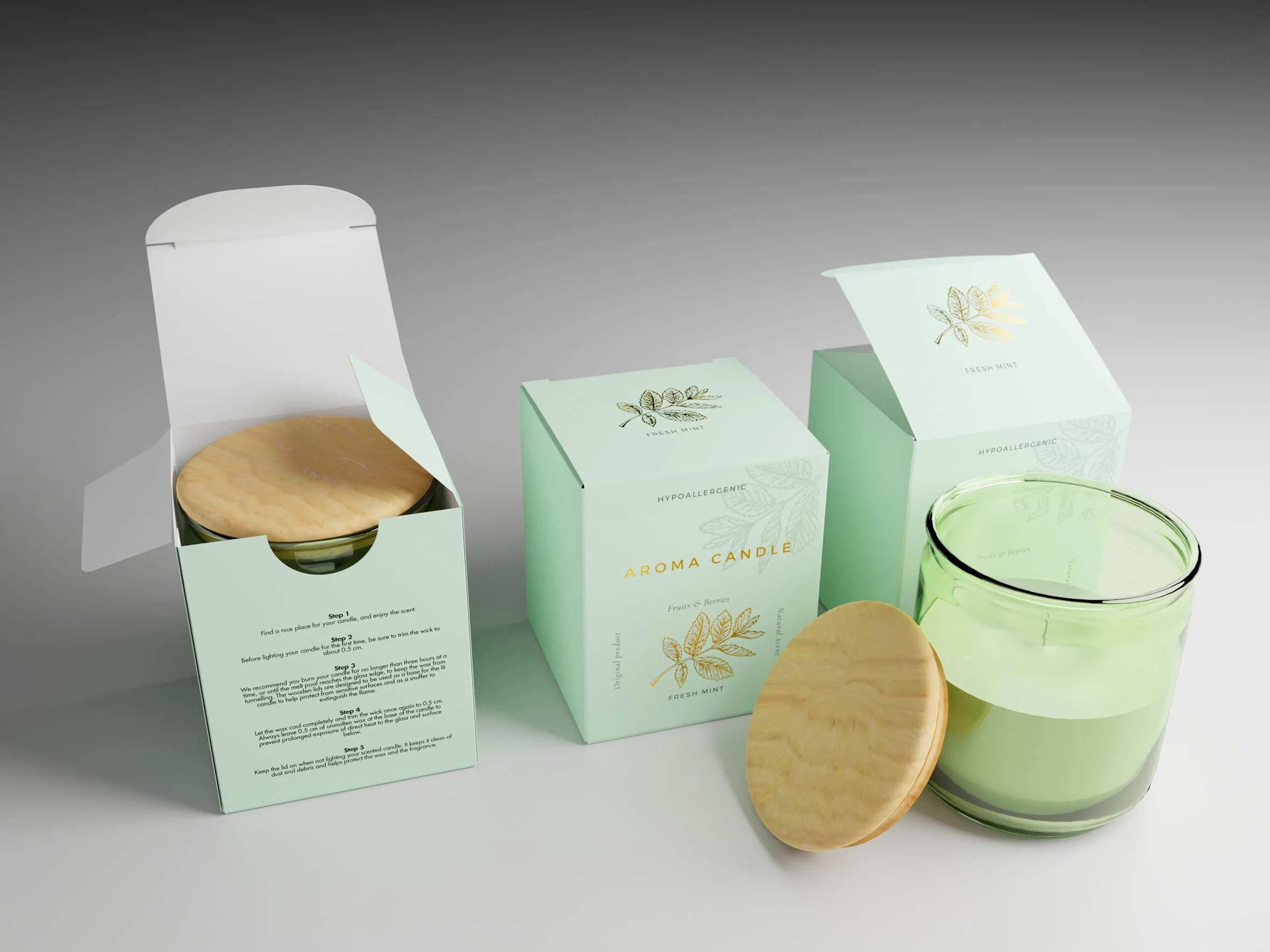 Candle Packaging - Carton packaging produced by Windles Packaging.
