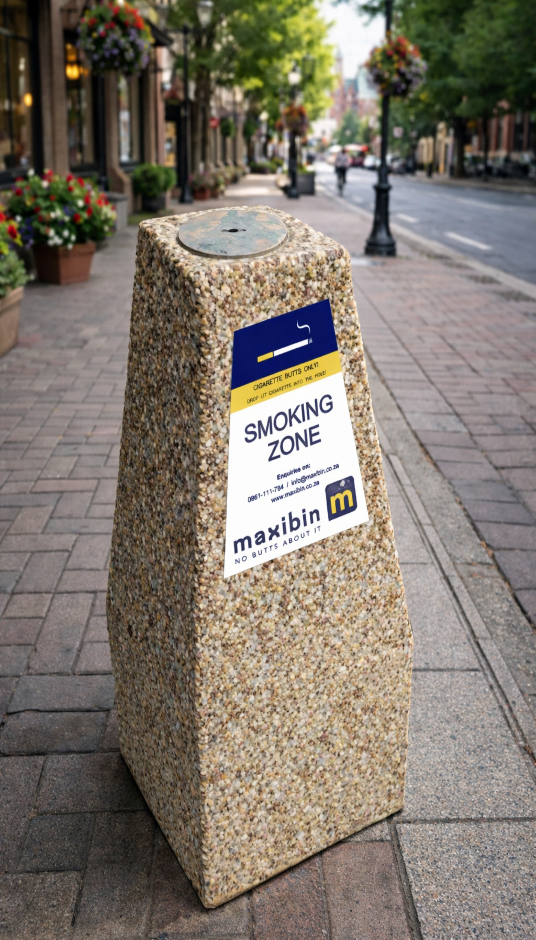 Slimline Ashbin Brown Sandstone Finish.png