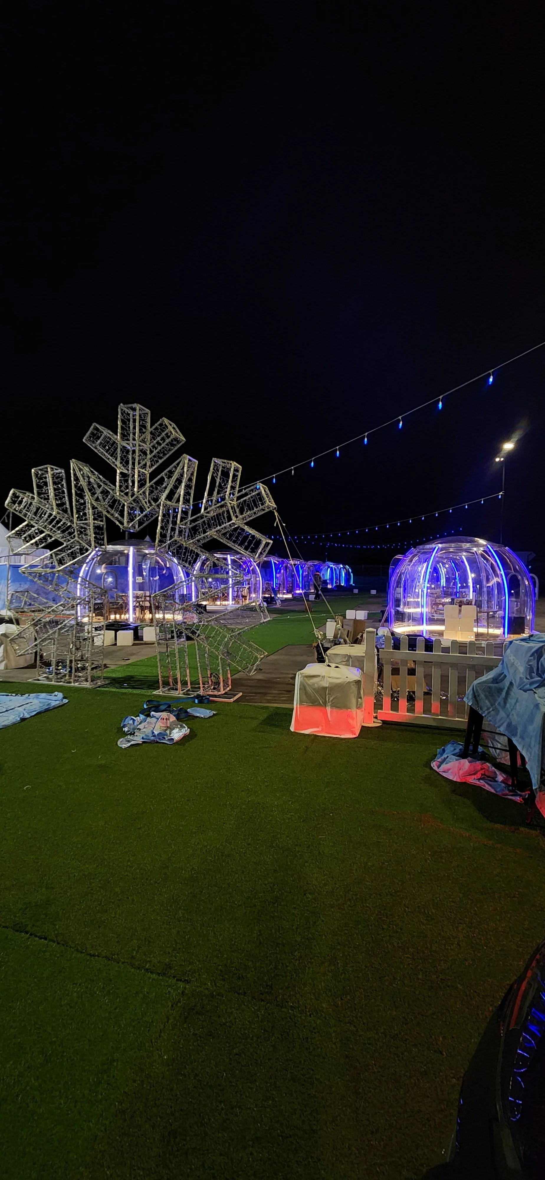 temporary Long Term Event Production install