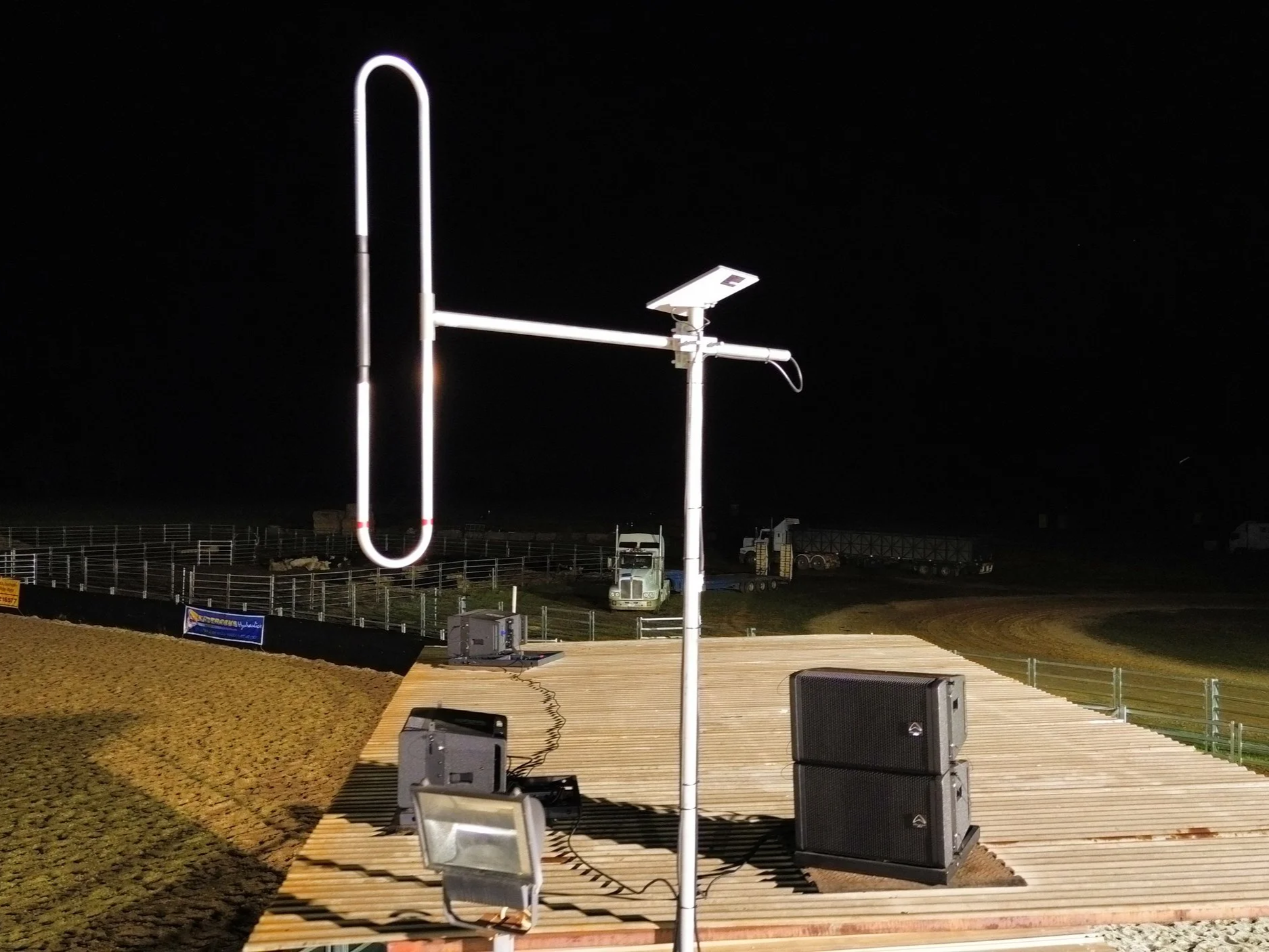 Event Widi, FM radio station and PA for a rodeo/campdraft at Marrar