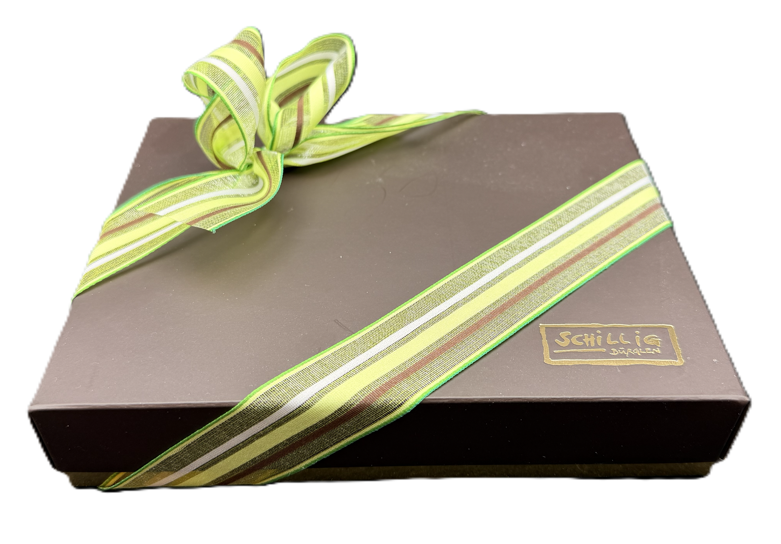 Auch ein edles Geschenk: Pralinenschachtel ohne Sichtfenster