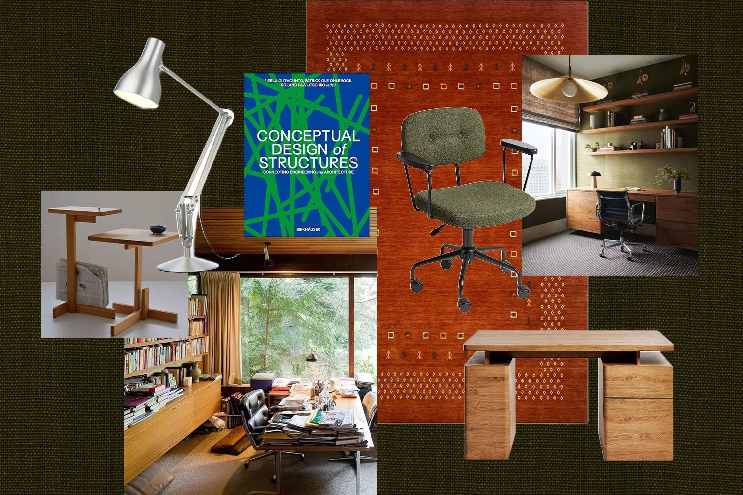The Mid-Century Cabin Home Office: A Workspace That Feels Like a Cabin in the Woods