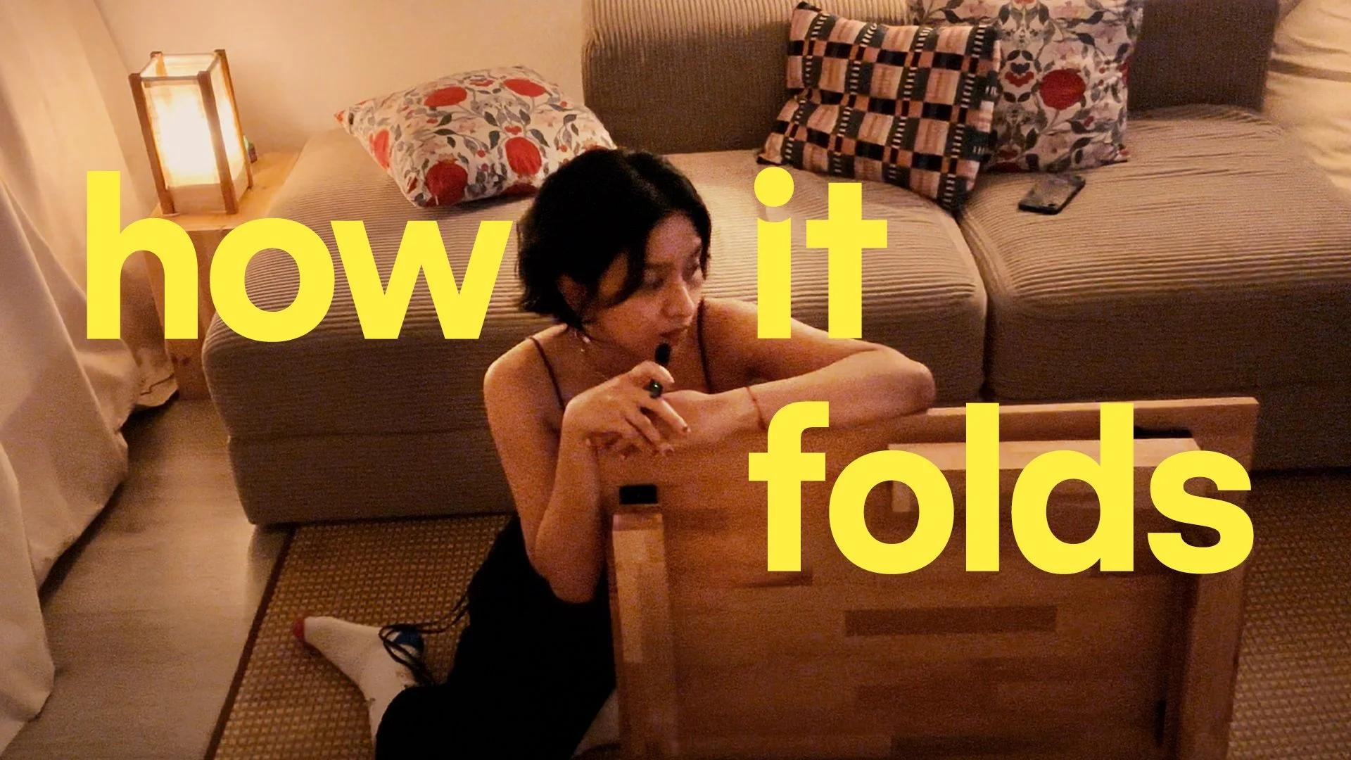 I Made a Coffee Table with Folding Legs