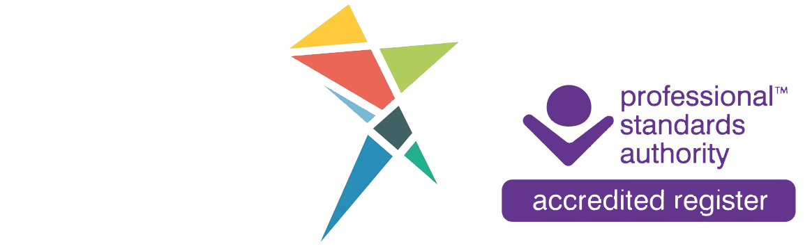 The UK Council for Psychotherapy (UKCP) and Professional Standards Authority logos.
