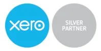Xero logo next to a silver partner badge