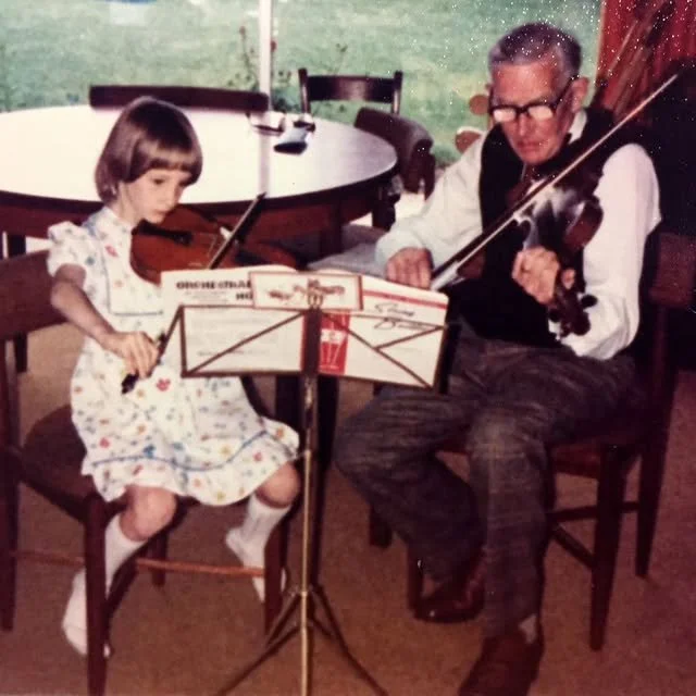 Playing with Grandfather c1979