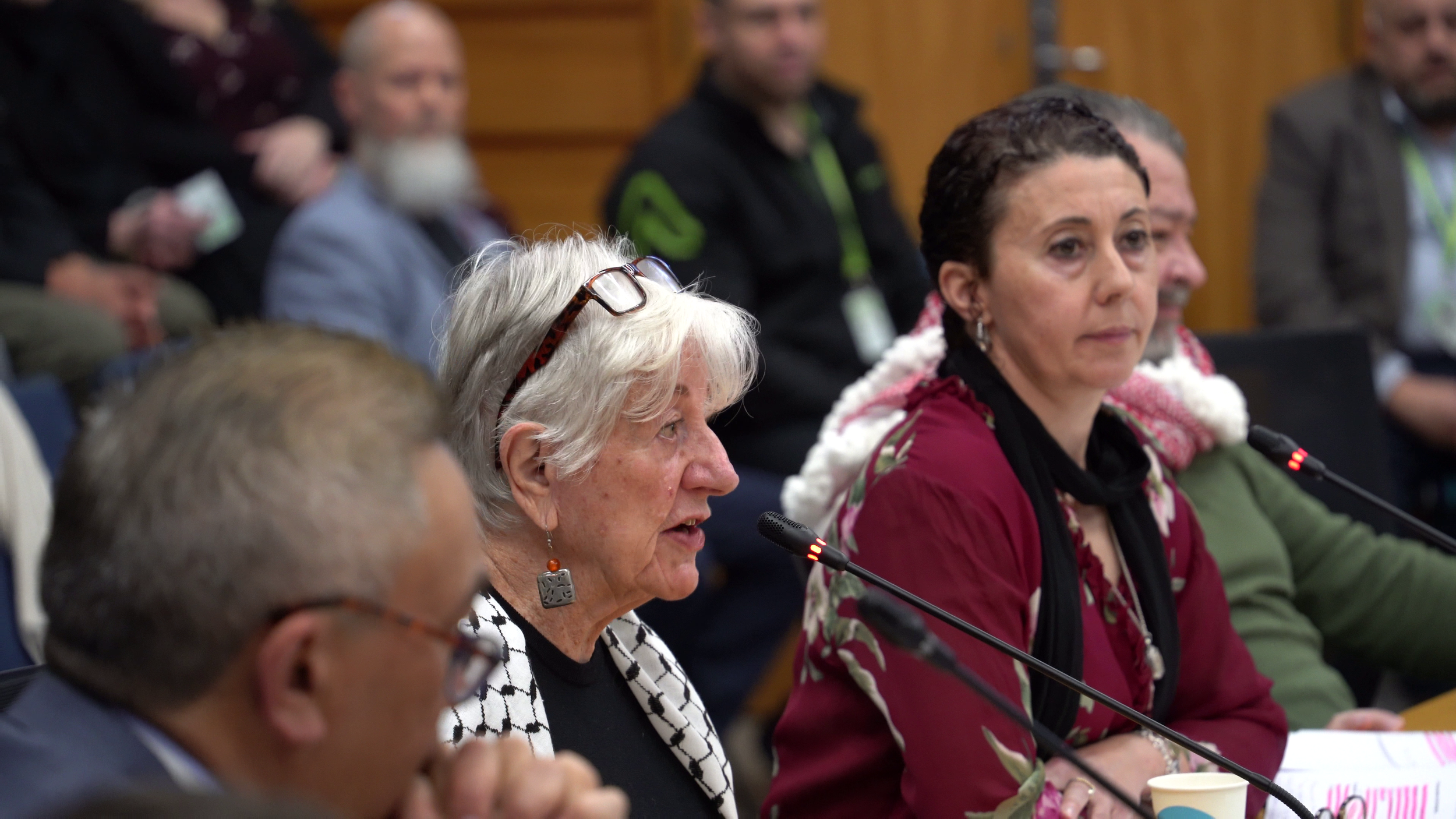 An example of Documentary Photography of speakers submitting a petition to the Palmerston North City Council