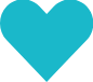 Blue heart icon