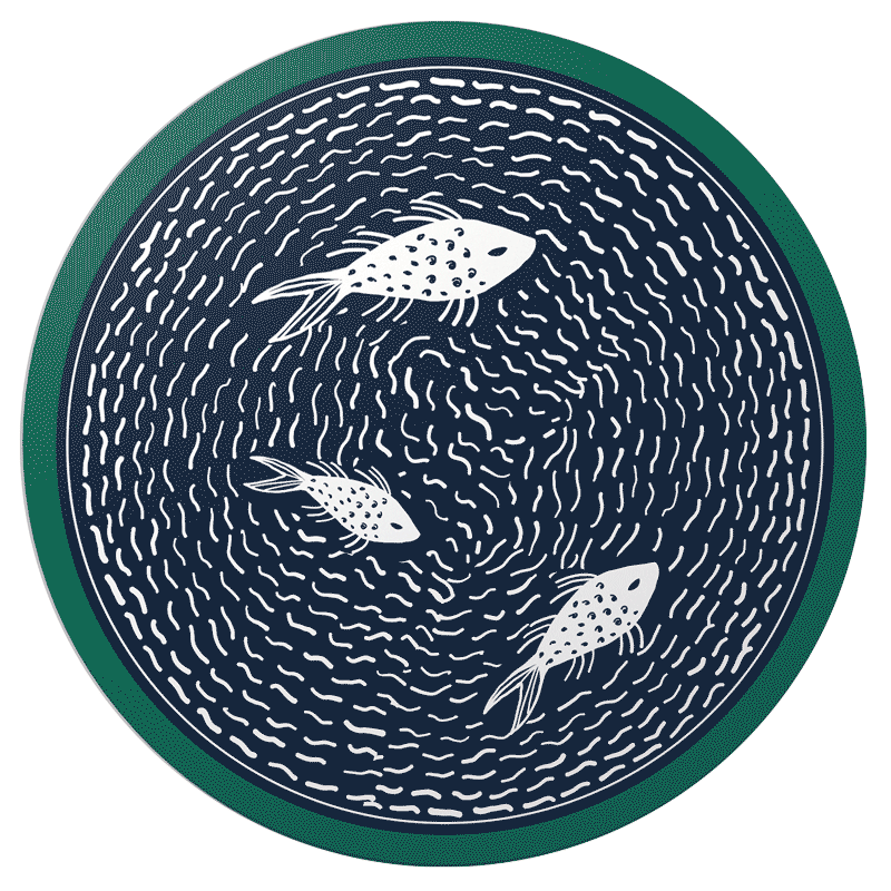 Warli Art inspired coaster