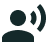 Icon of a person communicating