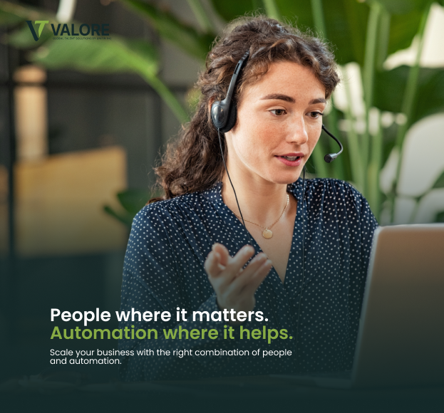 Valore Talent helps businesses build remote teams, hire VA experts, streamline operations through business process outsource services, and unlock growth with AI & Automation Talent.
