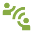 Icon of two people communicating