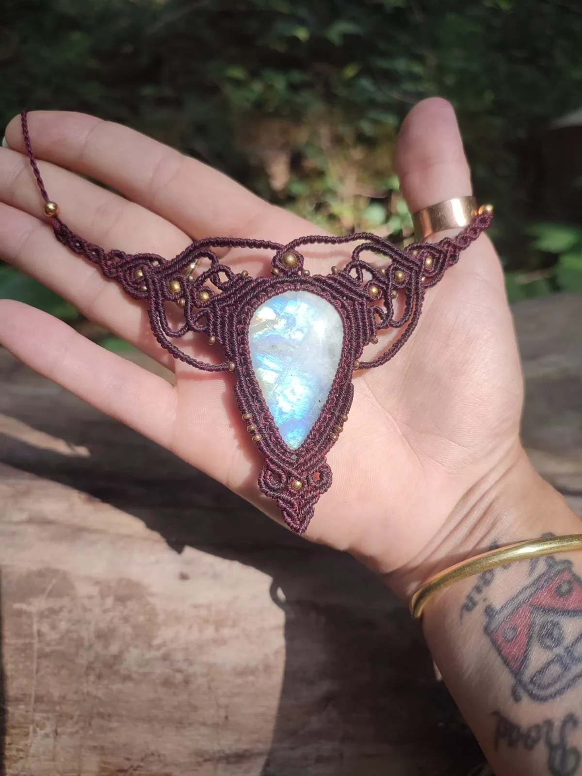 Collier Labradorite blanche Fellina
