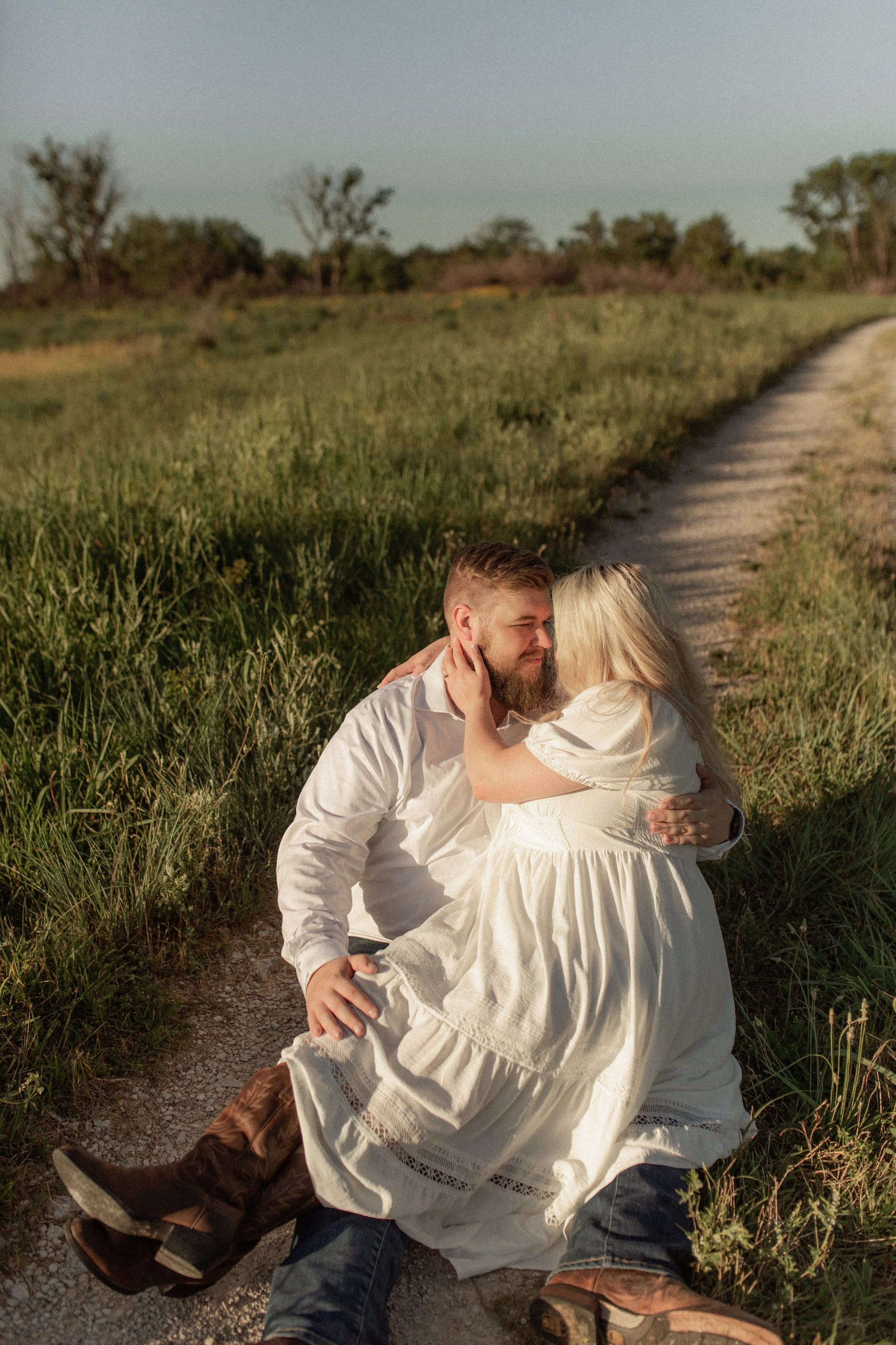 St. Charles Missouri countryside candid engagement session.JPG
