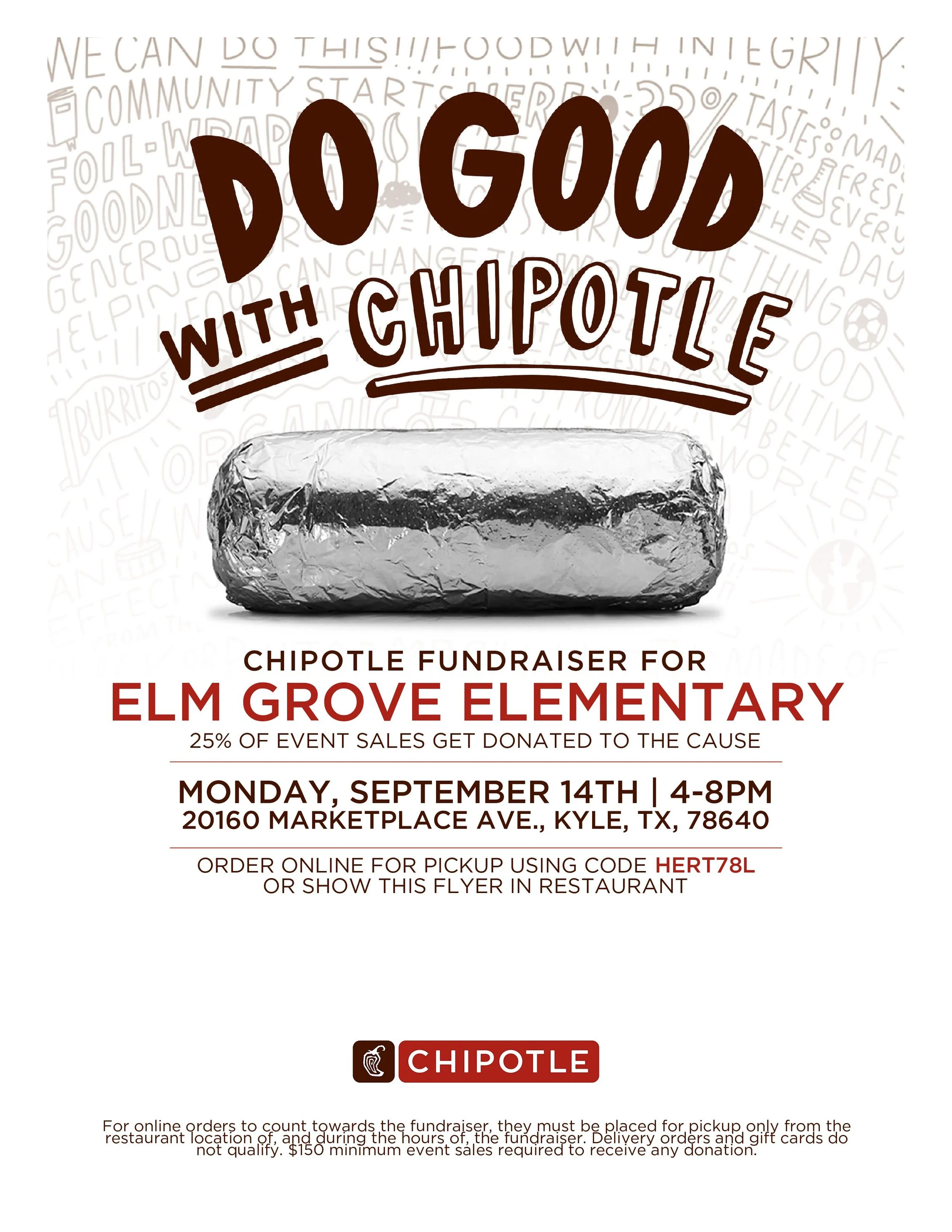 Spirit Night at Chipotle 