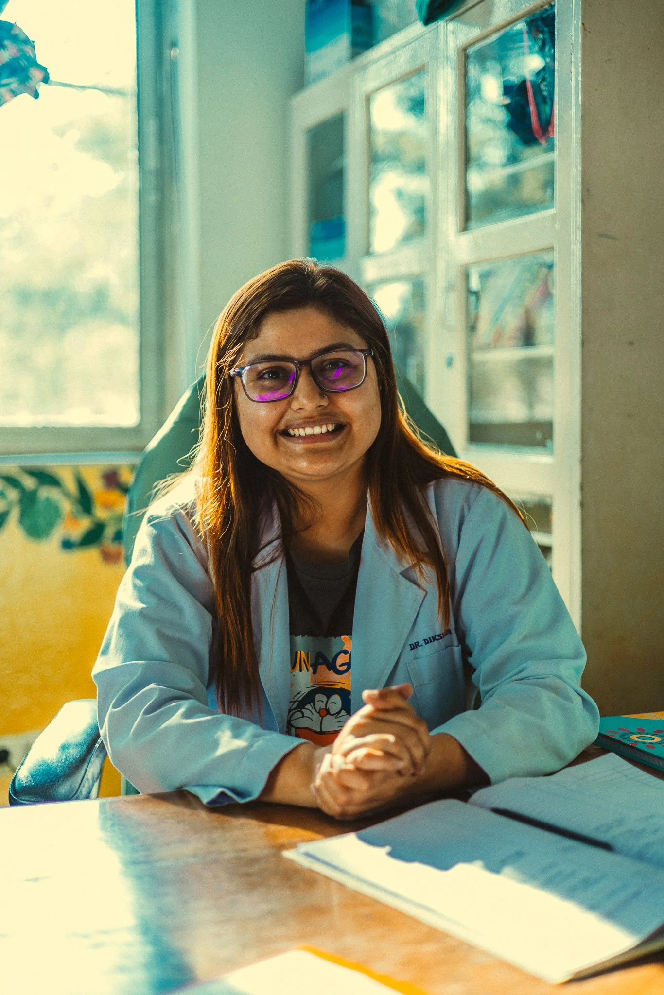 Doctors and nurses at Shanti Clinic Nepal