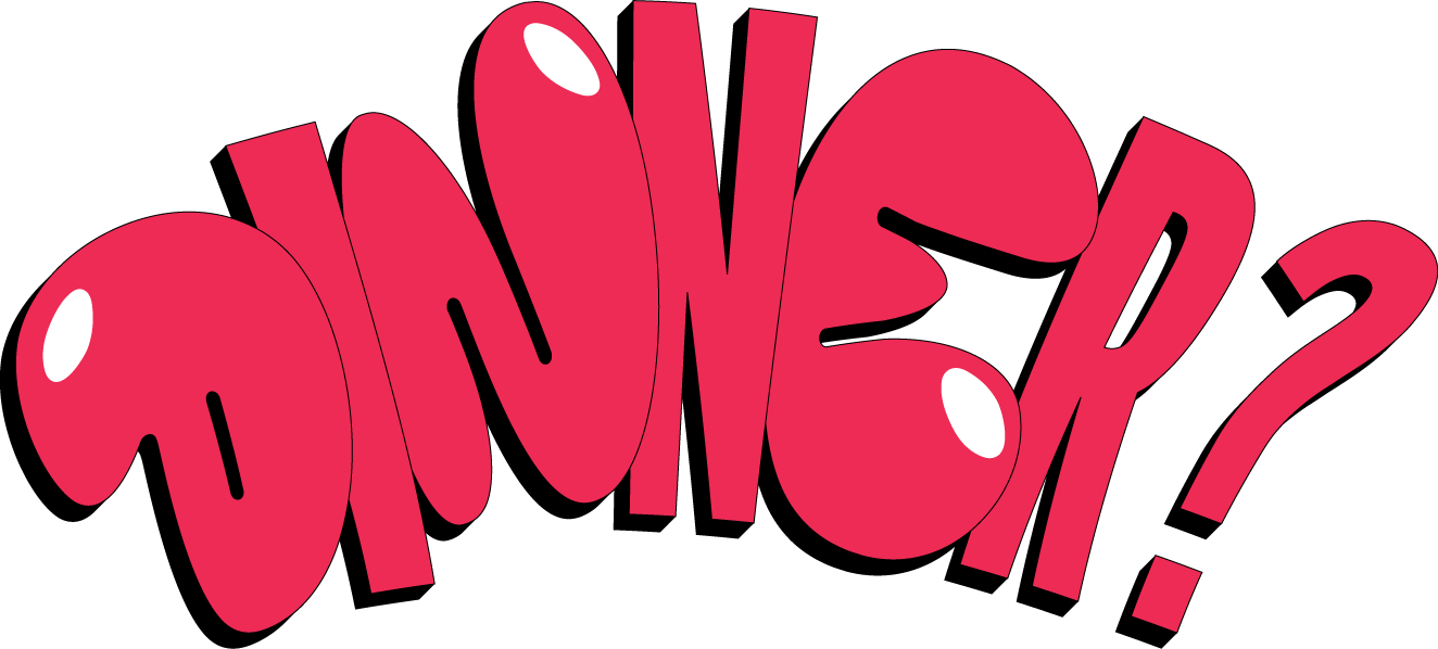 Colorful comic-style word 'WOW' with a question mark, in pink with white highlights and black outlines.