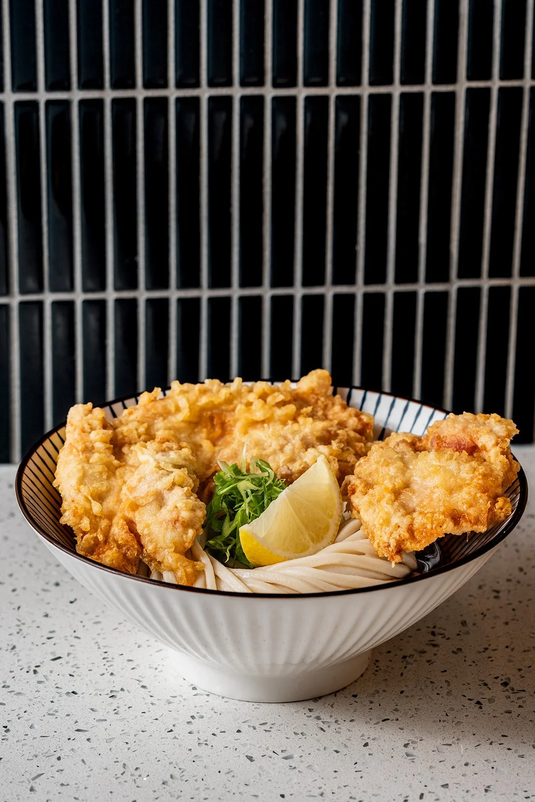 Toriten Udon |
bukkake udon + chicken tempura (3pc)
$17.00
