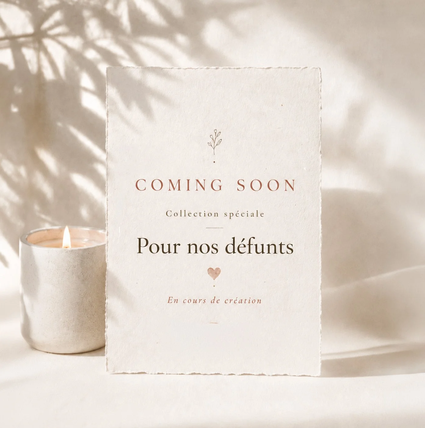 Coming Soon : une carte d'amour pour nos défunts