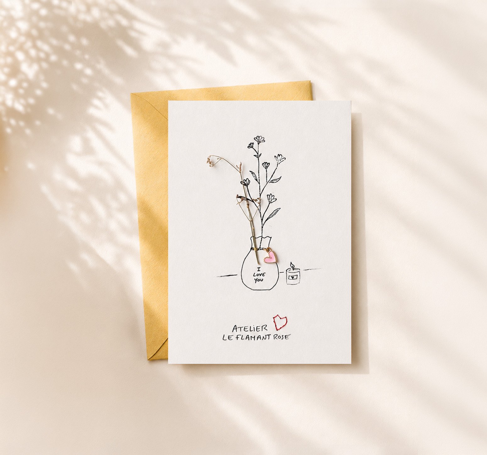 Carte « Mon petit bouquet I♡Y»