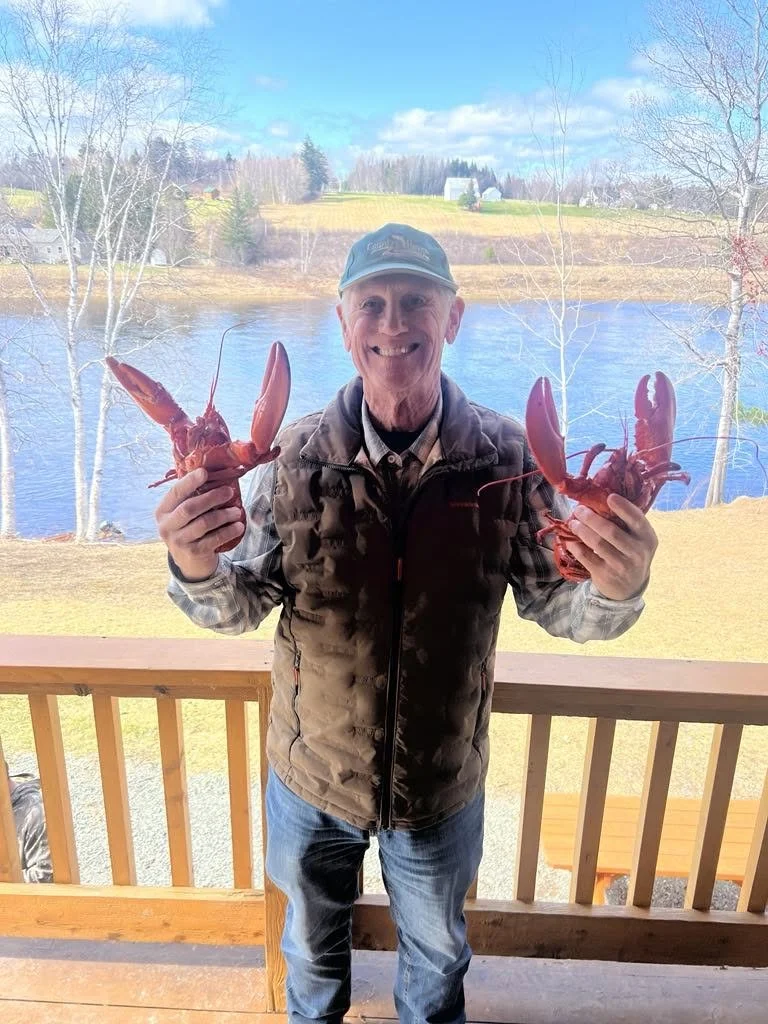 Gary and his Hat with his favorite lobster