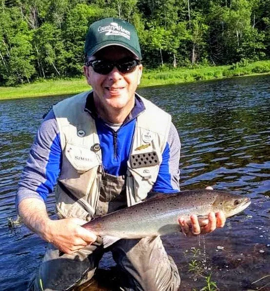 Chris Avery, NS, with Hat and nice Grilse