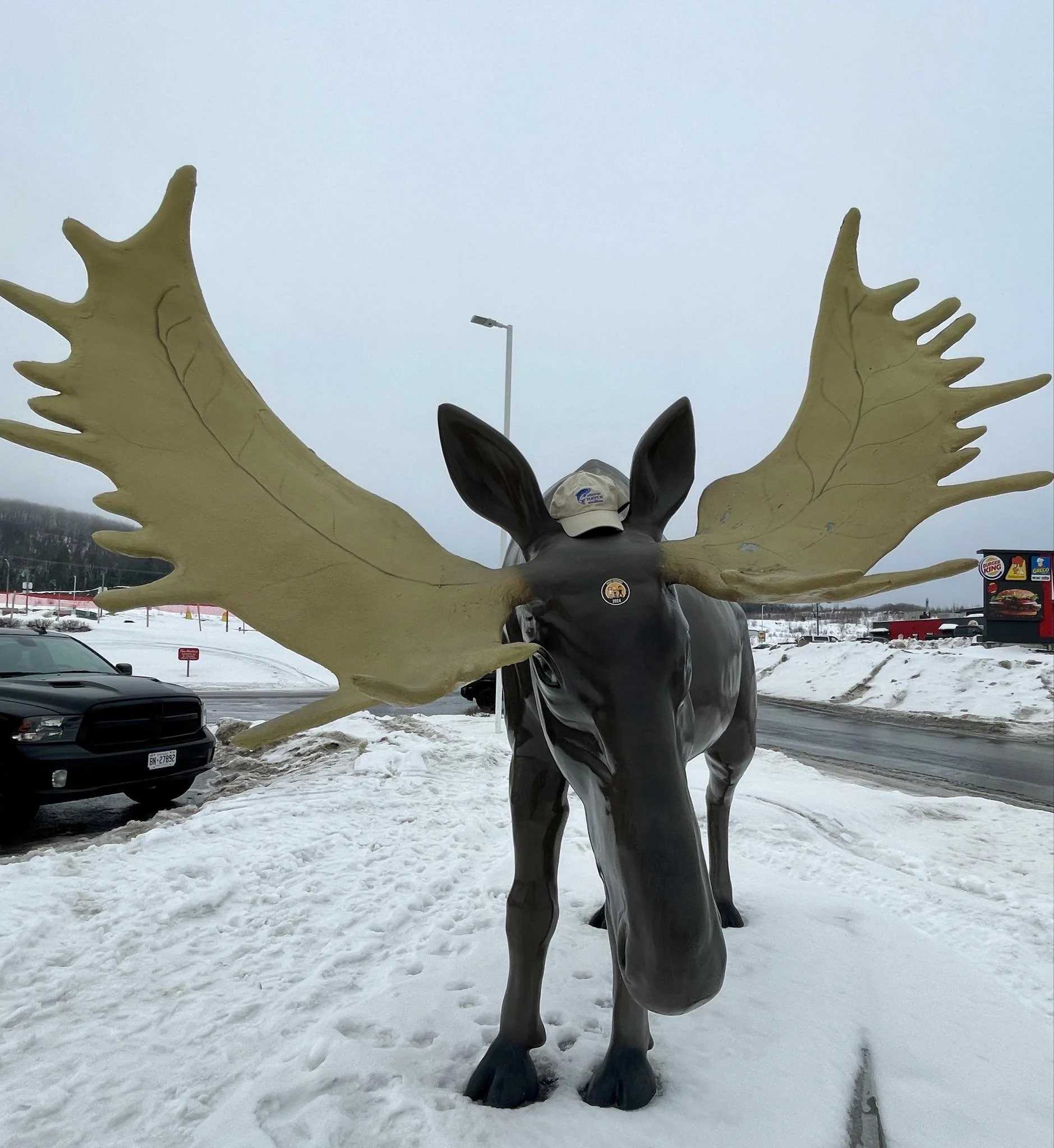 Hat made it to Edmunston, NB