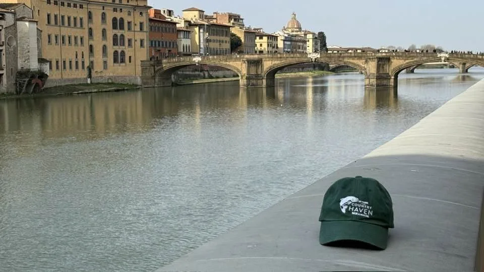 Hat is in Florence, Italy