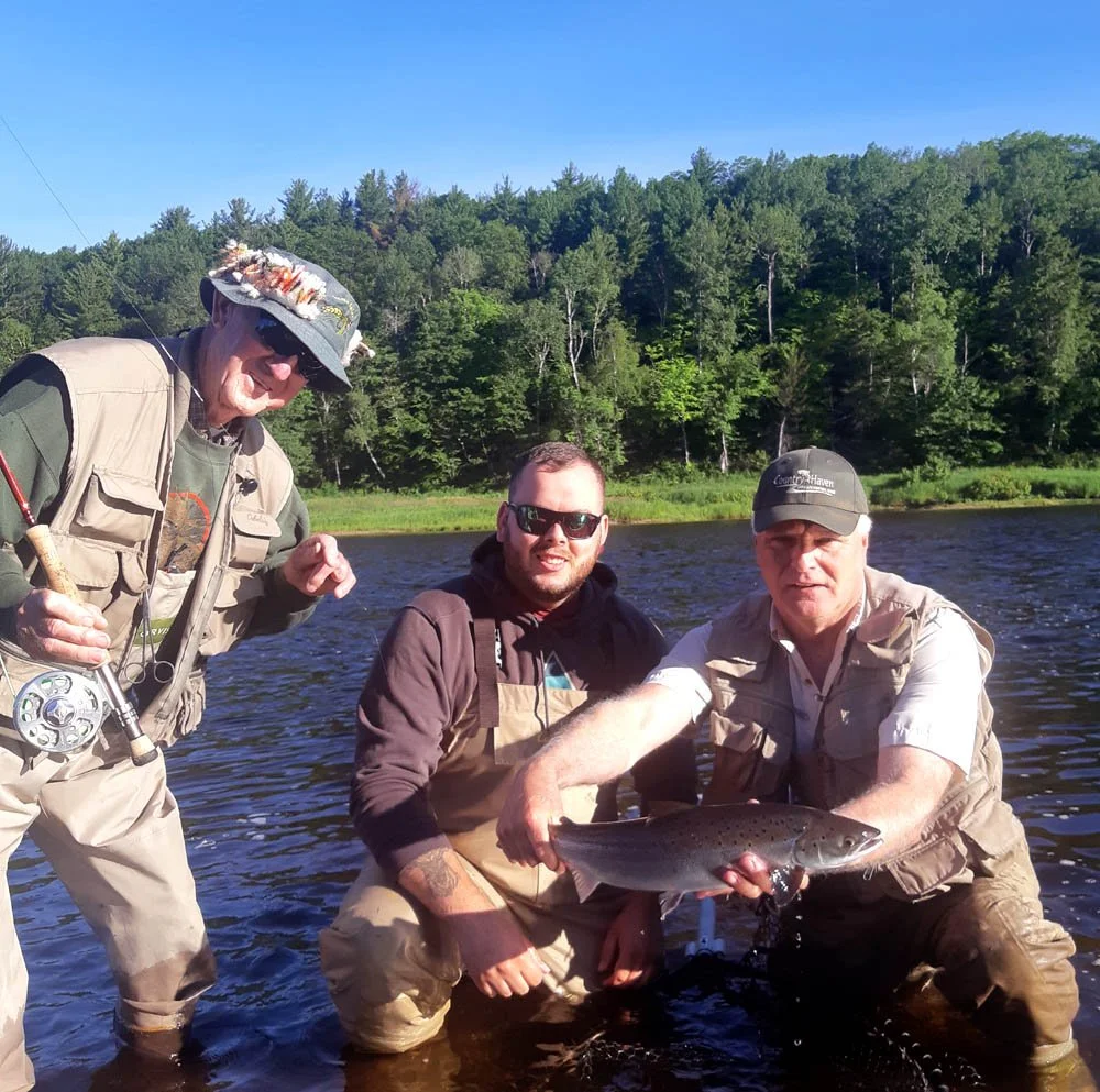 Another Salmon with Danny and Hat and anglers
