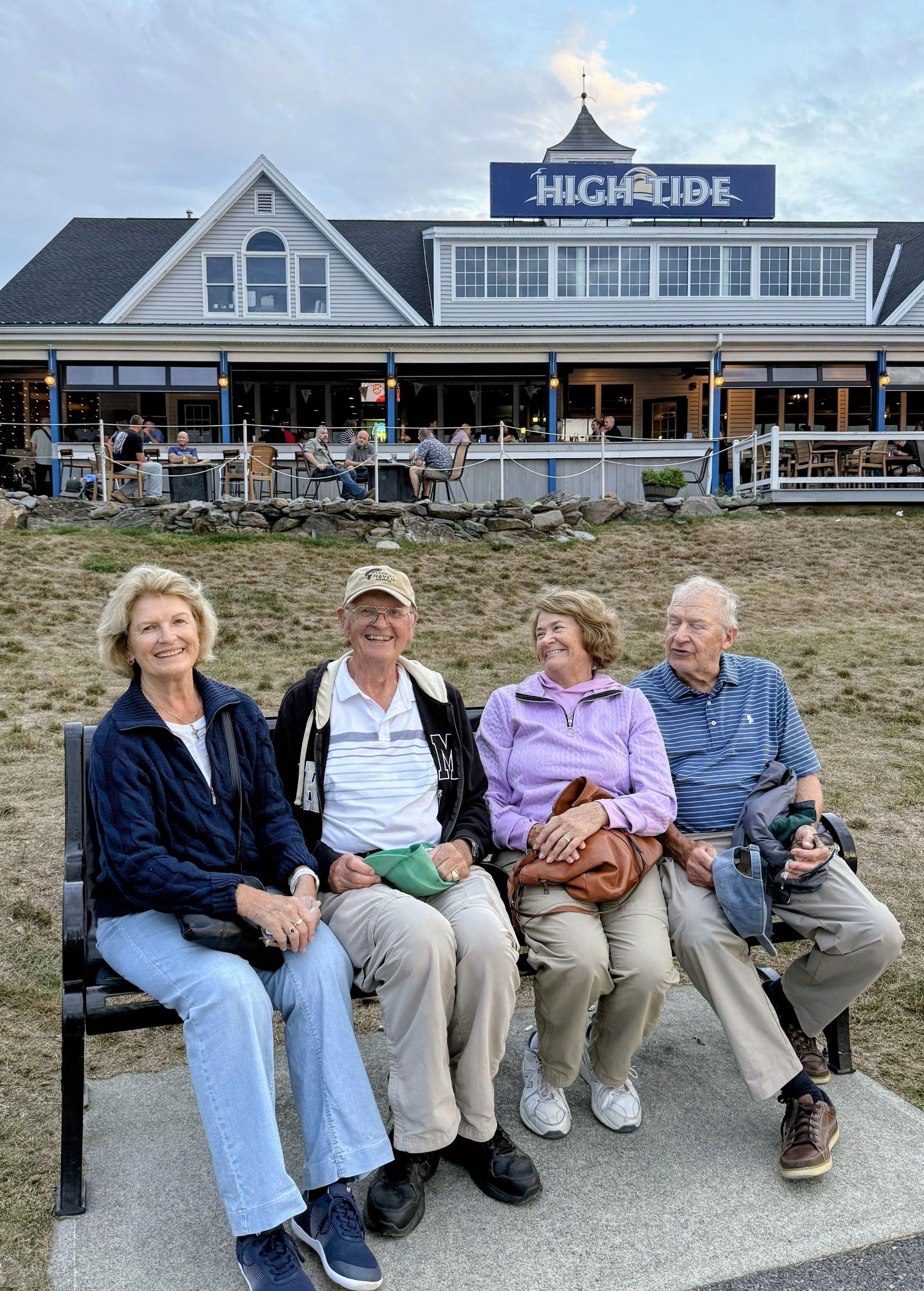 Hat with friends and best Seafood in Brewer, ME