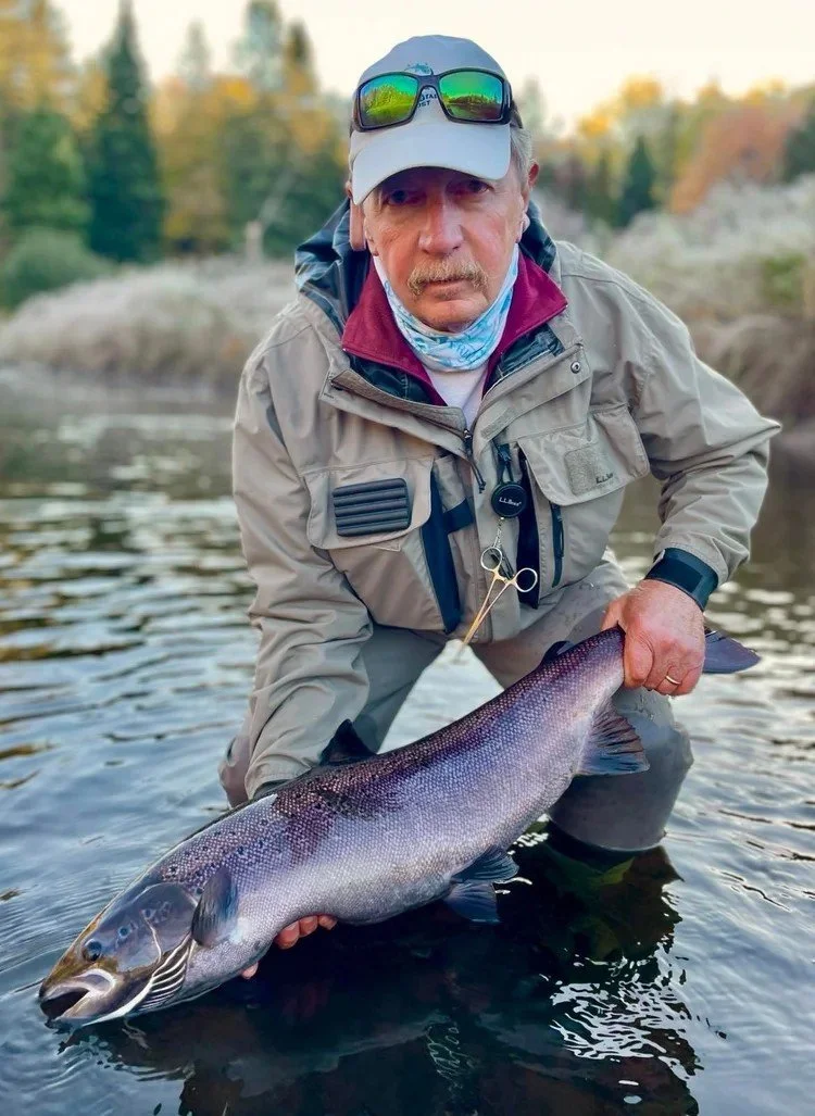 Alan, NJ, and the Hat and a nice Salmon