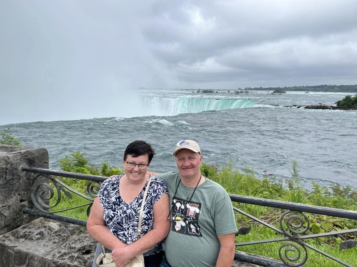 The Hat with Byzie and Heather at the Niagara Falls
