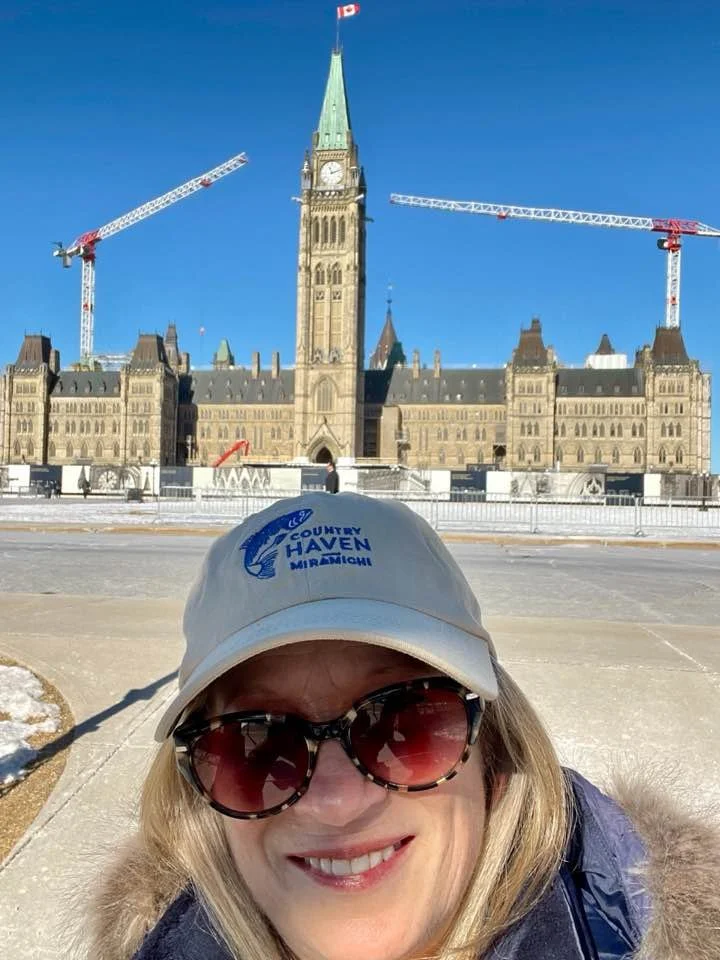 Hat is in front of Parliament in Ottawa, Canada