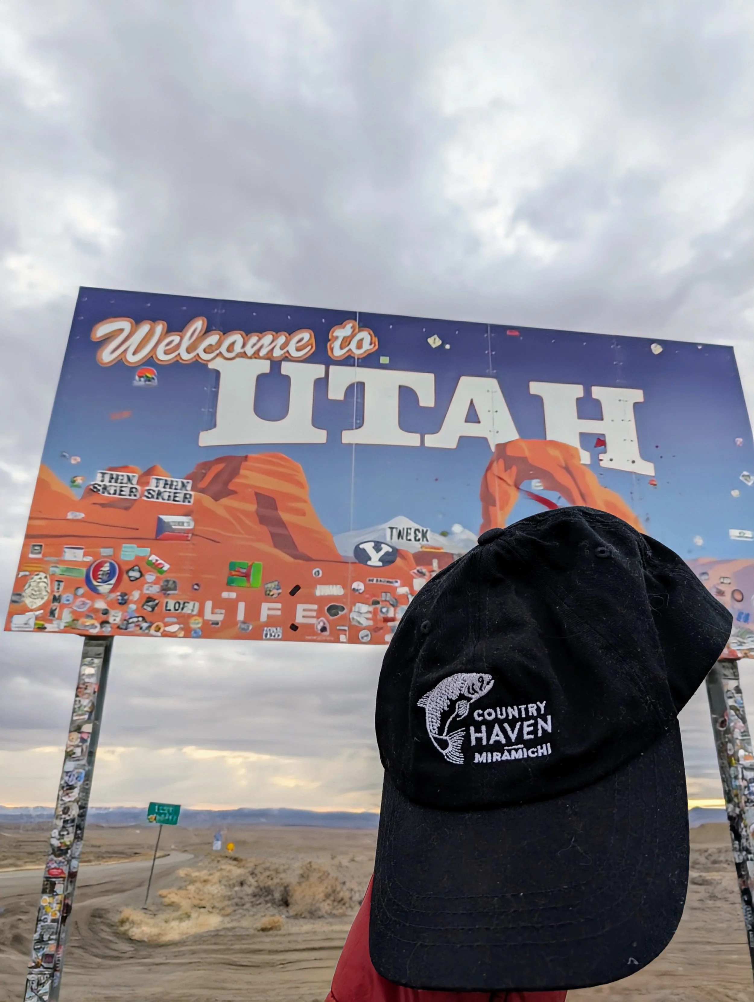 The Hat driving into Utah