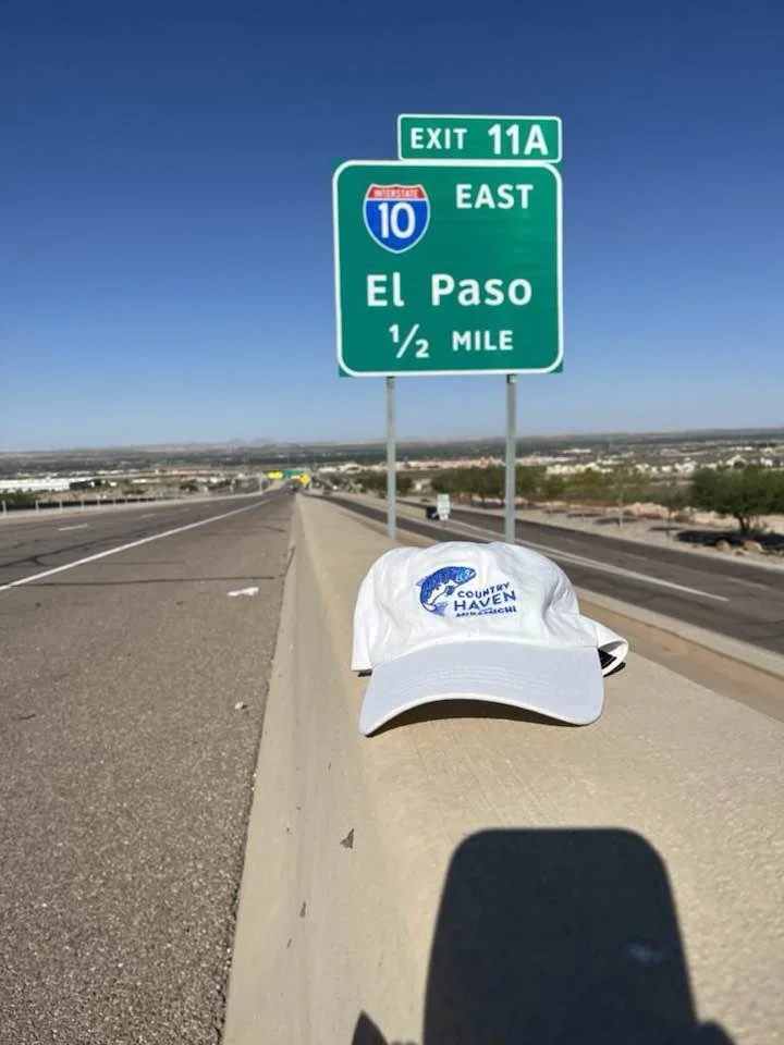 Hat on Road trip in El Paso, TX