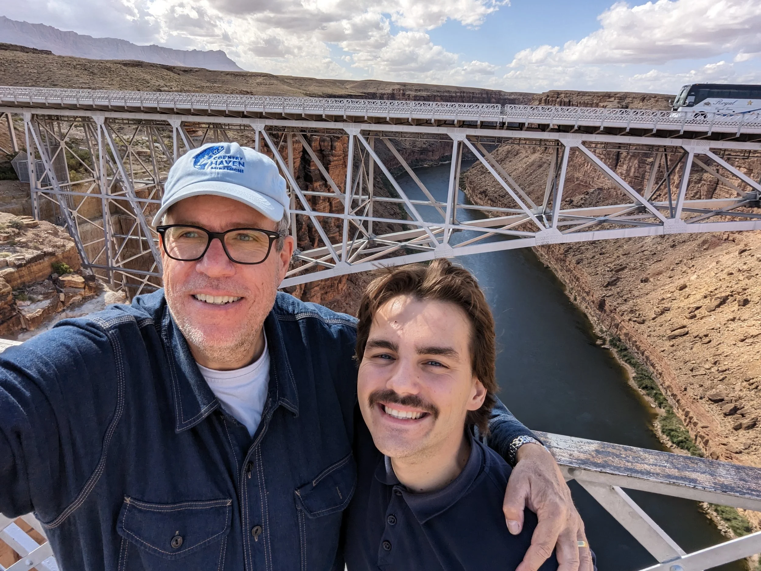 Hat on Navajo Bridge in Arizona