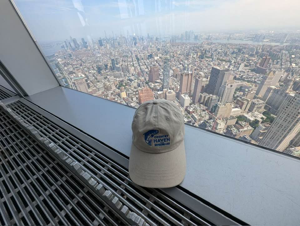 Hat on Top of the World at WTC in NYC