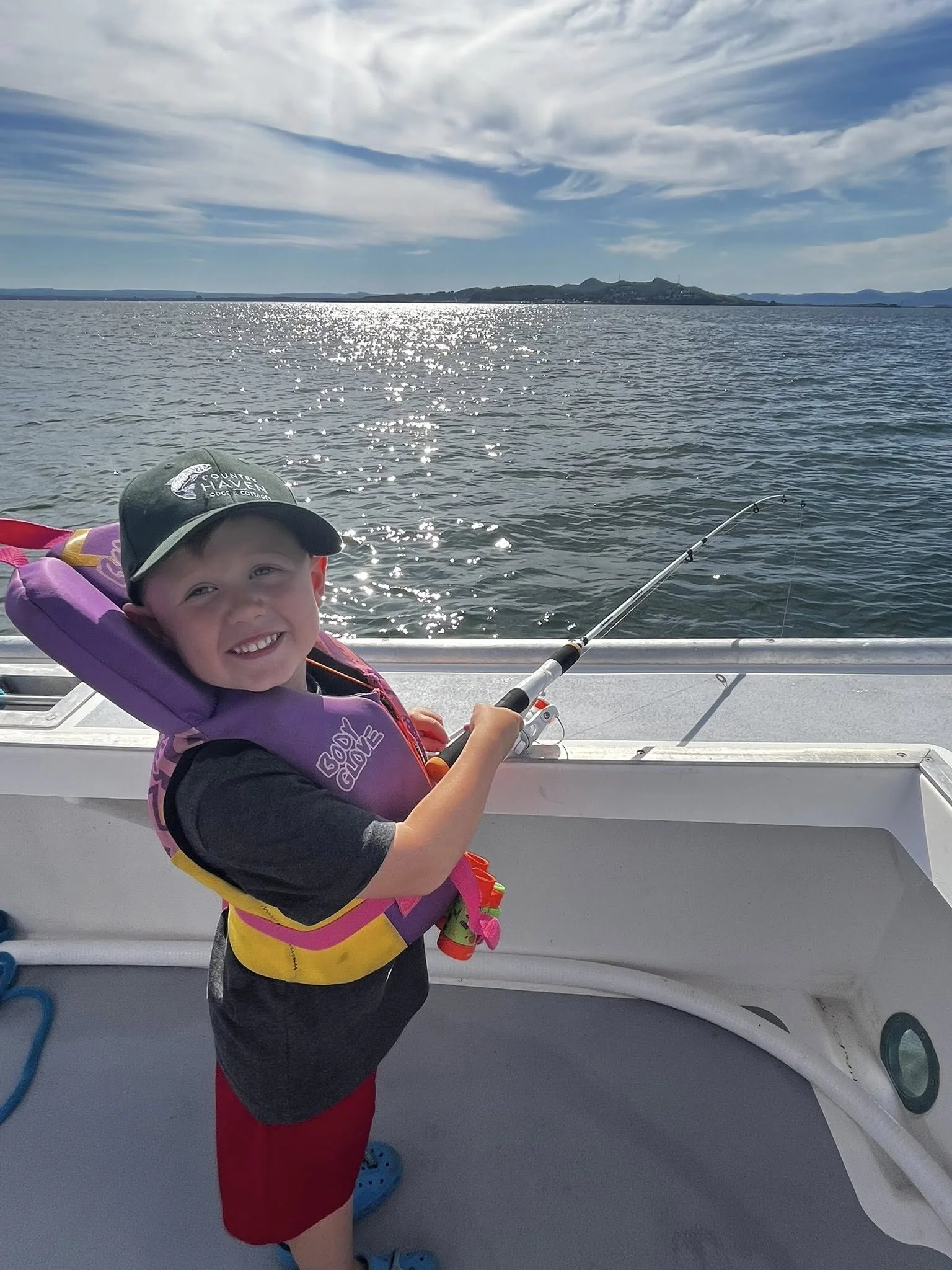 Luke from NB and the Hat enjoy life on the Bay de Chaleur