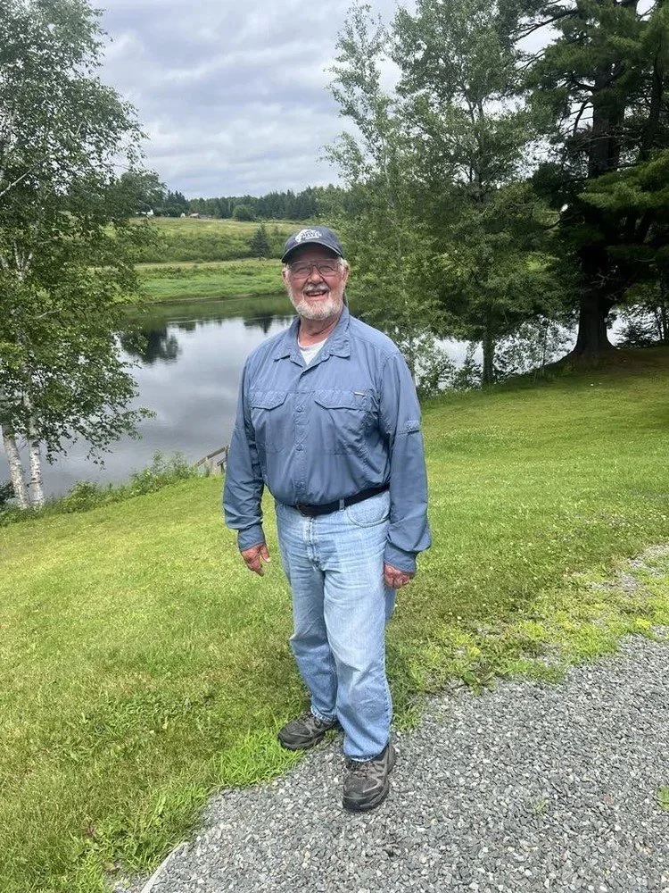 Rick from New Hampshire with Hat at the Lodge